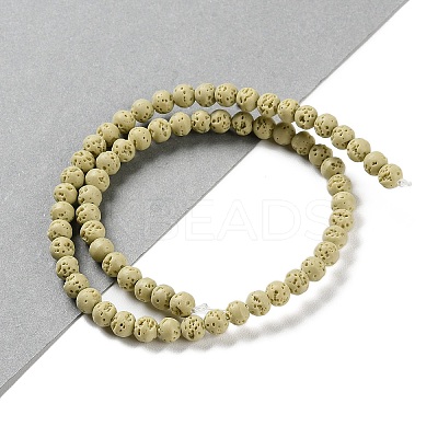 Synthetic Lava Rock Dyed Beads Strands G-H311-08A-01-1