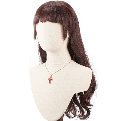 Sparkling Cross Pendant Necklace for Women X1-NJEW-TA00015-1