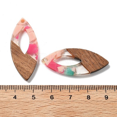 Resin and Walnut Pendants FIND-R051-12H-1