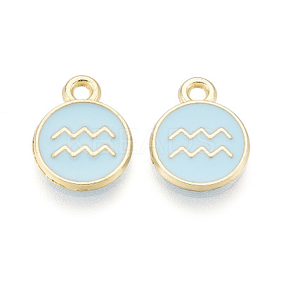 Alloy and Enamel Charms ENAM-T021-28C-1