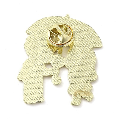 Couple Zinc Alloy Enamel Pin Brooch LS-JEWB-R022-01A-1