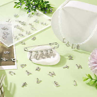 2 Sets Alloy Rhinestone Charms ENAM-TA0008-99P-1