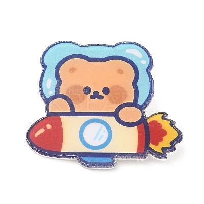 Cartoon Style Acrylic Brooches JEWB-P018-02A-1