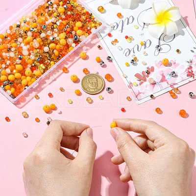 1000Pcs Glass Beads GLAA-CJC0001-24C-1