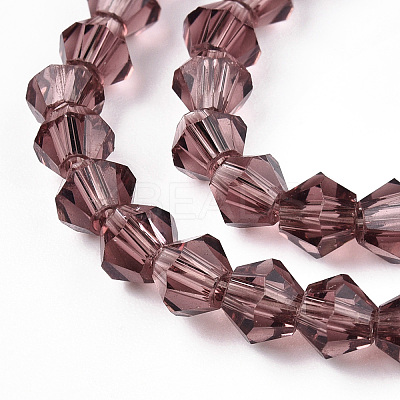 Bicone Glass Beads Strands X-EGLA-P016-4mm-03-1