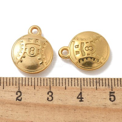 Ion Plating(IP) 304 Stainless Steel Pendants STAS-Q334-12G-02-1