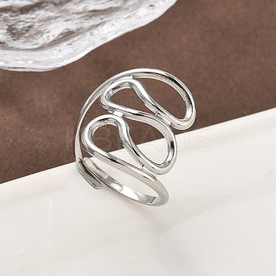 304 Stainless Steel Finger Rings for Women RJEW-A079-08A-P-1