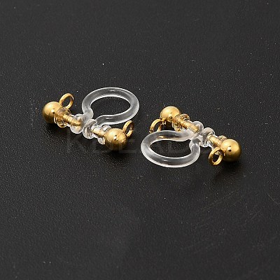 Brass Clip-on Earring Findings KK-C130-08G-1