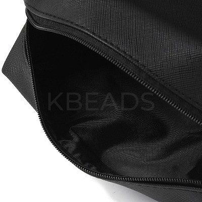Rectangle PU Leather Cosmetic Storage Zipper Bag LS-AJEW-K039-01C-1