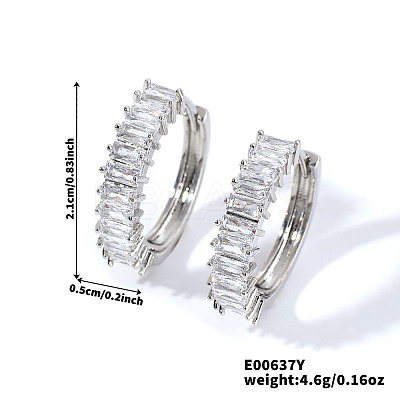 Vintage Retro Chic Sparkling Diamond Earrings for Casual Fashion Statement RW4607-2-1
