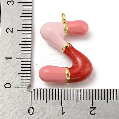Brass Enamel Pendants KK-E093-03G-Z-1