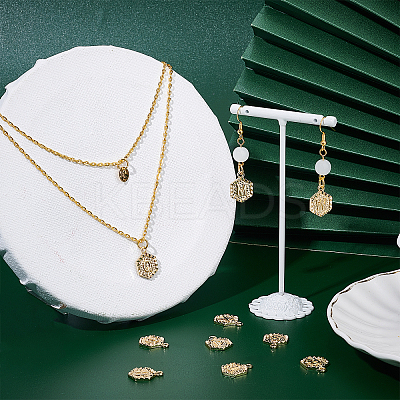 26 Pcs 26 Letters Alloy Pendants FIND-SC0001-42G-1