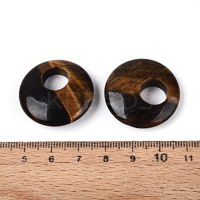 Natural Tiger Eye Pendants G-T144-42C-1