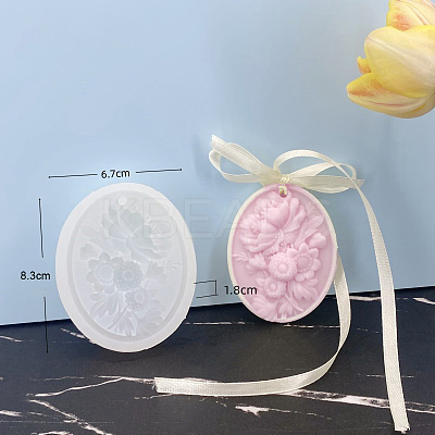 Flower Food Grade DIY Pendant Silicone Molds PW-WG62604-01-1