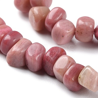 Natural Rhodonite Chip Beads Strands G-G905-01-1