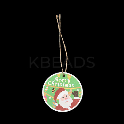 Christmas Theme Paper Big Pendant Decorations HJEW-F018-02-1