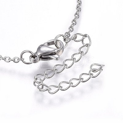 Brass Micro Pave Cubic Zirconia Pendant Necklaces NJEW-L146-04P-1