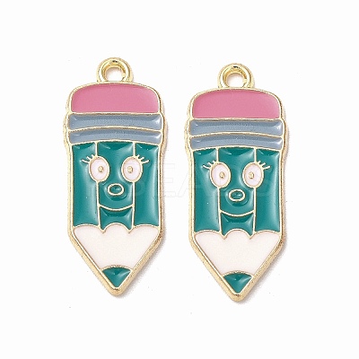 Alloy Enamel Pendants ENAM-F144-21B-1