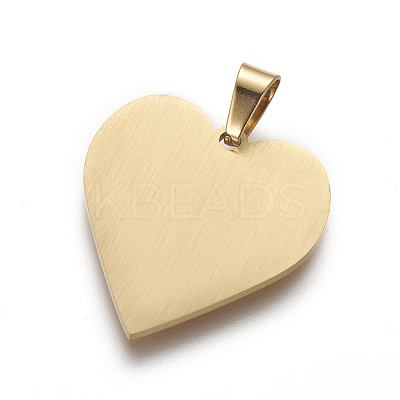 Ion Plating(IP) 304 Stainless Steel Stamping Blank Tag Pendants STAS-F213-02G-1