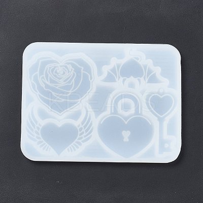 DIY Gothic Style Heart Theme Ornament Silicone Molds LS-DIY-E065-05-1
