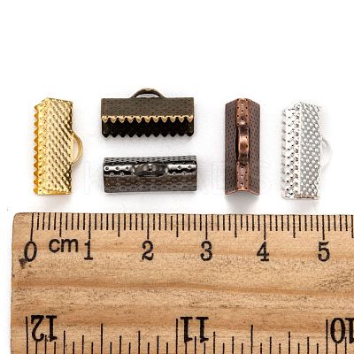 Mixed Iron Ribbon Crimp Ends E183-M-1