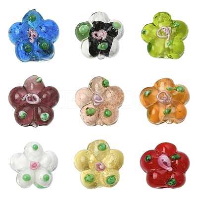 15PCS Handmade Lampwork Beads LAMP-YW0001-66A-1