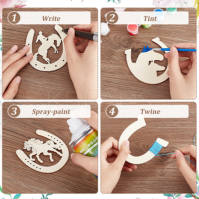 Unfinished Wooden Cutouts DIY-WH0430-141-1