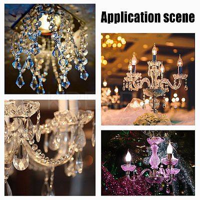 DIY Shining Faceted Pendant Making Kits DIY-GF0003-25E-1
