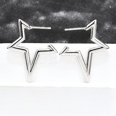 Non-Tarnish 304 Stainless Steel Stud Earrings for Women STAS-D084-25P-1