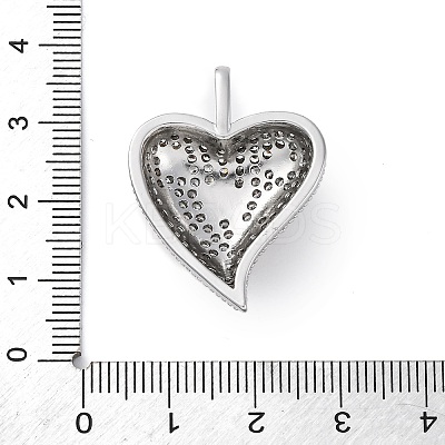 Brass Micro Pave Cubic Zirconia Pendants KK-S510-32GP-03-1
