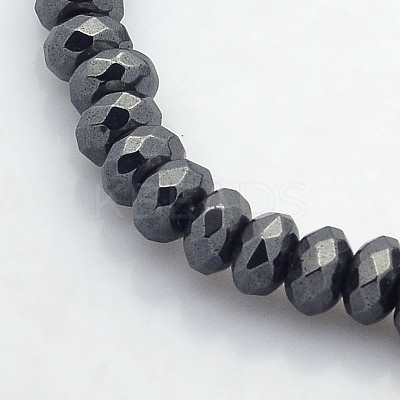 Electroplate Non-magnetic Synthetic Hematite Beads Strands G-J208F-01-1