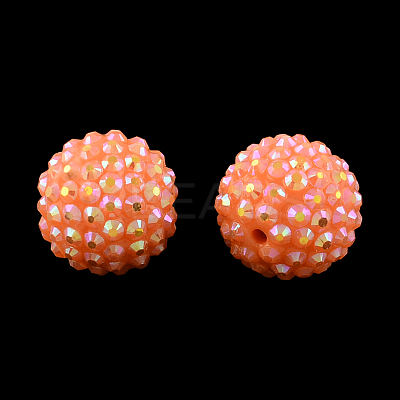 AB-Color Resin Rhinestone Beads RESI-S315-12x14-18-1