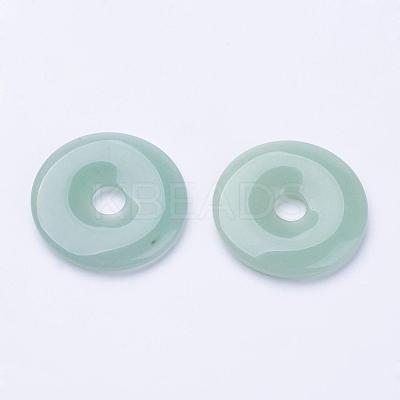 Natural Green Aventurine Pendants G-F524-H05-1