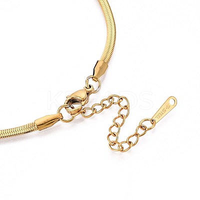 2.5MM 304 Stainless Steel Herringbone Chain Necklaces NJEW-N058-01A-G-1