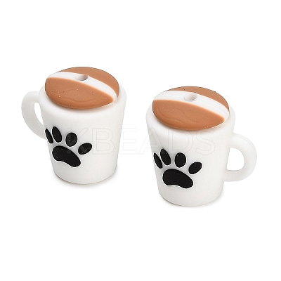 Cooffee Theme Silicone Beads SL-CBA6E44-01B-1