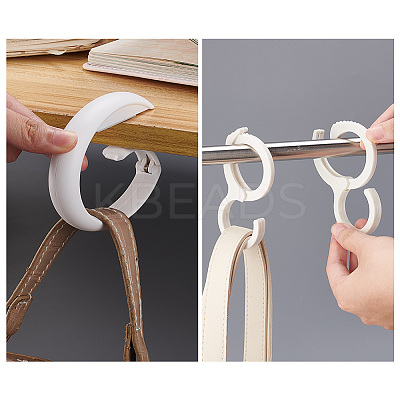 6Pcs 2 Style Plastic Hook Hangers FIND-WR0010-29-1