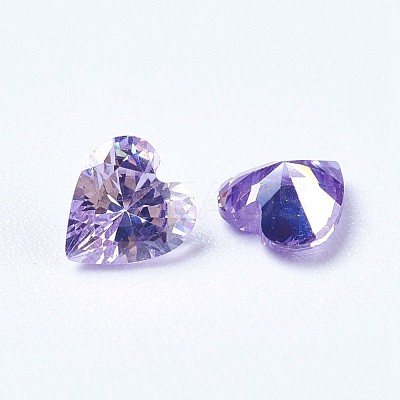Cubic Zirconia Pointed Back Cabochons ZIRC-WH0001-C07-1