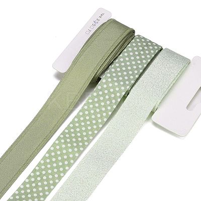 9 Yards 3 Styles Polyester Ribbon SRIB-A014-C05-1