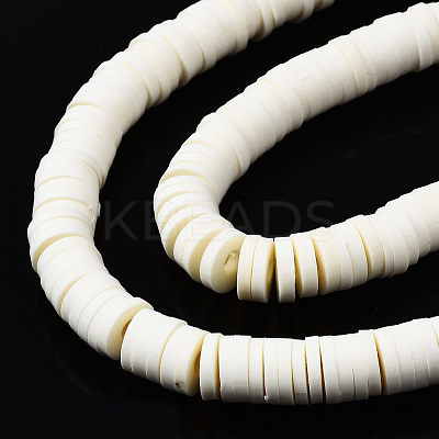Handmade Polymer Clay Beads Strands CLAY-R089-6mm-133-1