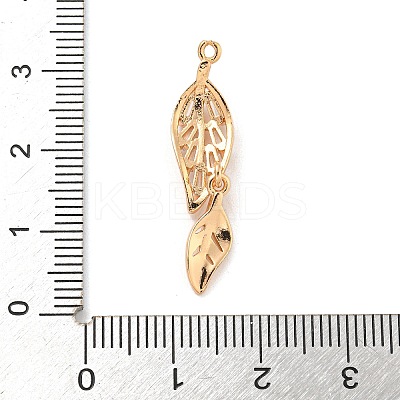 Brass Micro Pave Clear Cubic Zirconia Pendants KK-Z072-01KCG-03-1
