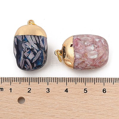 Transparent Epoxy Resin Pendants BSHE-R100-02A-1