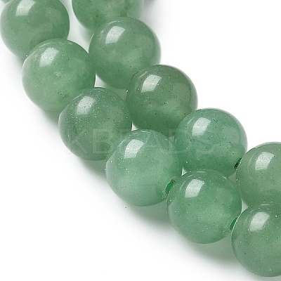 Natural Green Aventurine Round Beads Strands X-G-S150-8mm-1-1