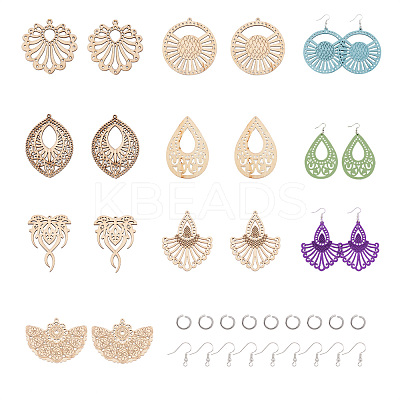 DIY Dangle Earring Making Kits DIY-BY0001-01-1