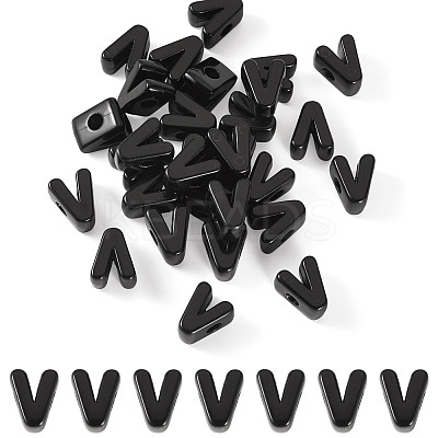 Acrylic European Beads OACR-TAC0013-14V-1