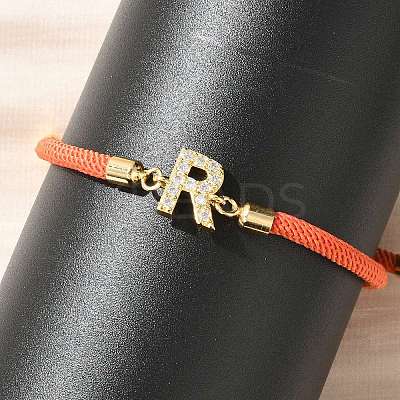 Adjustable Nylon Cord Bracelets LS-BJEW-C096-01G-18-1
