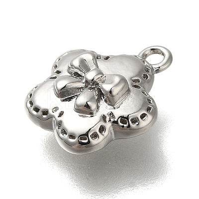 Rack Plating Brass Micro Pave Cubic Zirconia Charms KK-M014-03P-1