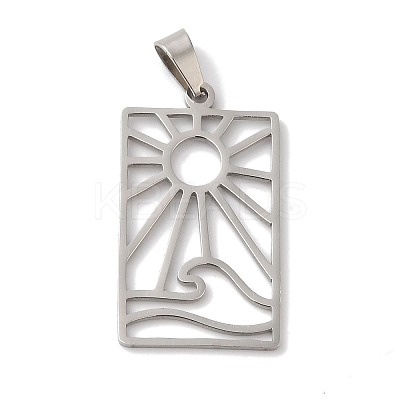 Non-Tarnish 304 Stainless Steel Pendants STAS-U010-14P-1