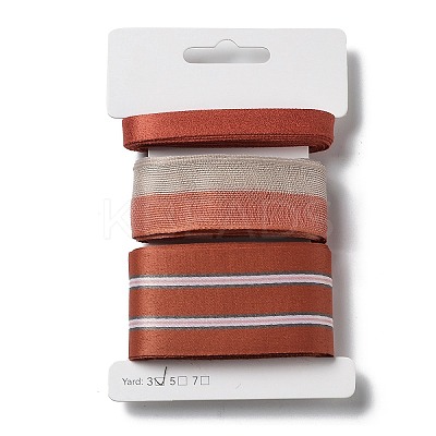 9 Yards 3 Styles Polyester Ribbon SRIB-C002-04E-1