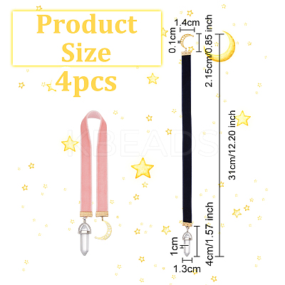 Velvet Ribbon Bookmarks AJEW-AB00025-1