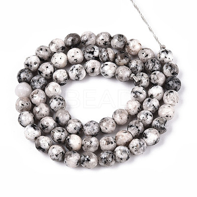 Dyed Natural White Jade Beads Strands G-T139-6mm-60-25-1